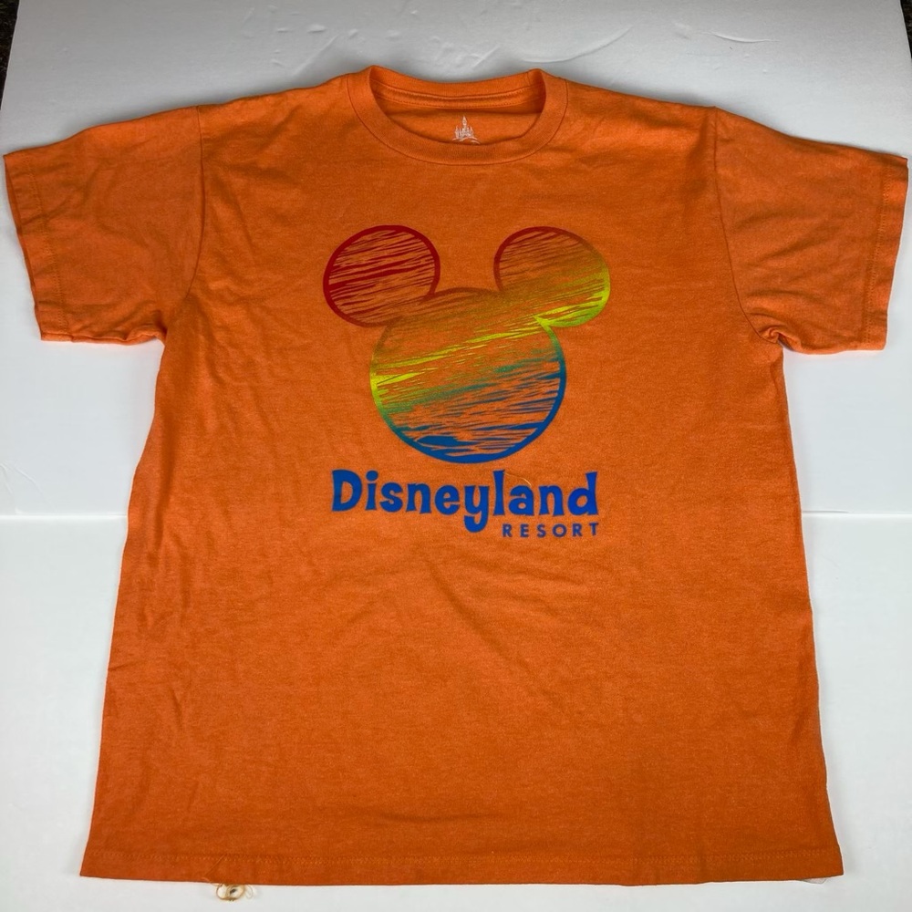Disneyland Resort Orange Mickey Graphic Short Sleeve Tee